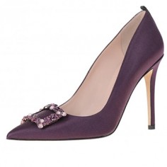 Chaussures Mariée Sarah Jessica Parker - Mary in Plum - $585